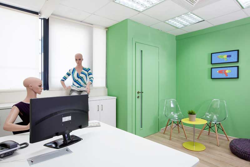 חדר ירוק מעוצב 